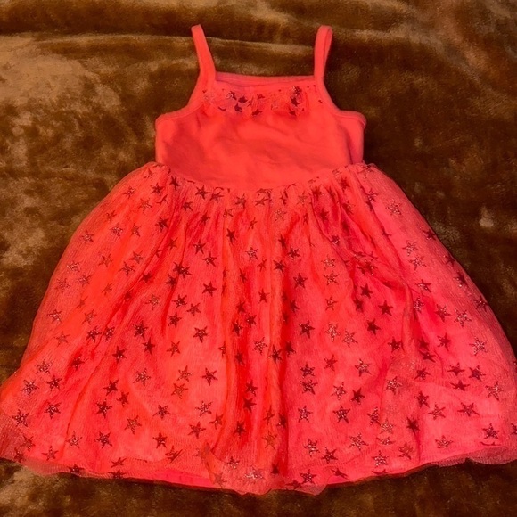 3/$15 SALE CAT & JACK 3T GIRLS RED STARRY DRESS - Picture 1 of 4